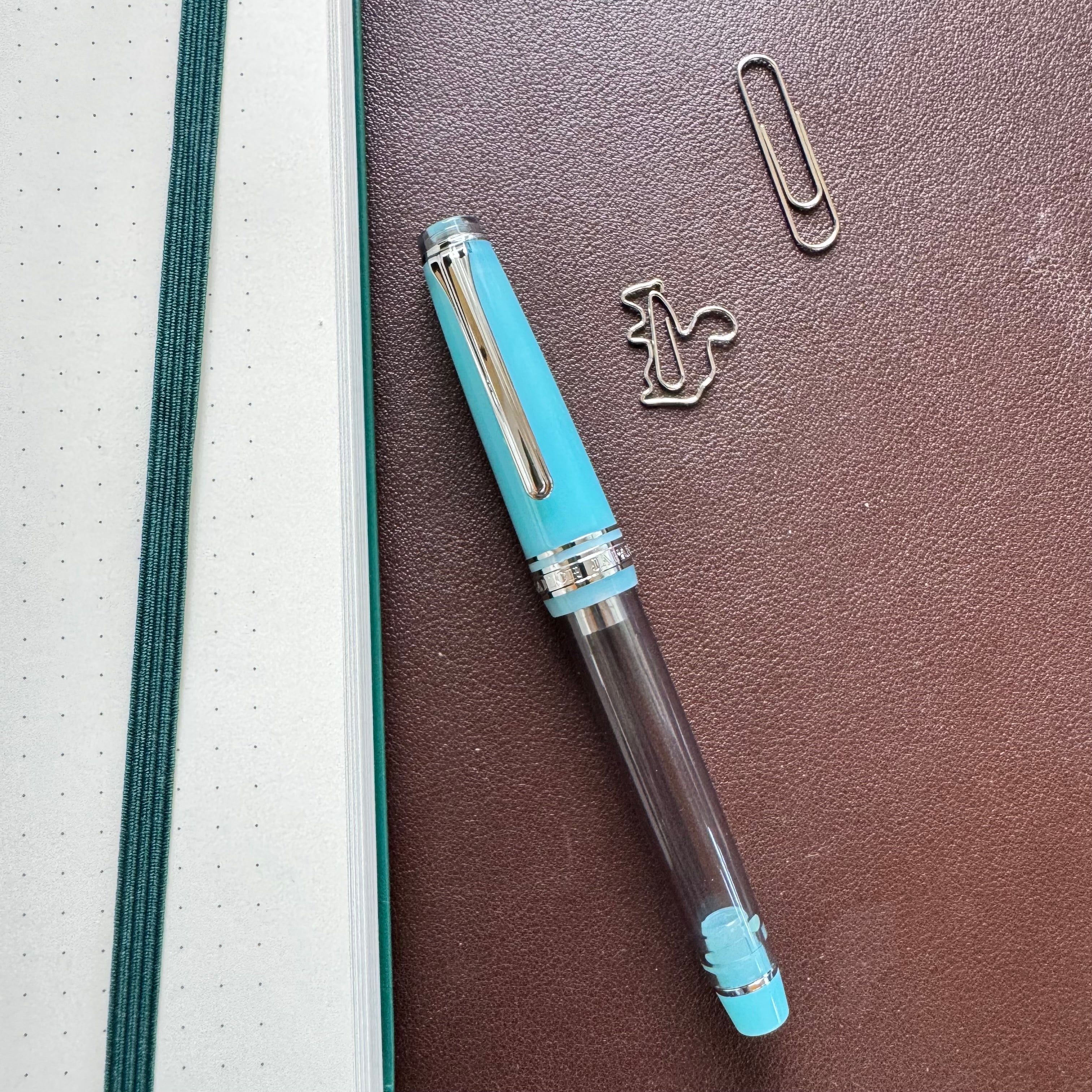 On Sale: Sailor Professional Gear Slim Manyo Fountain Pen #2 Set - Moss - Silver Trim (Special Edition)-Pen Boutique Ltd