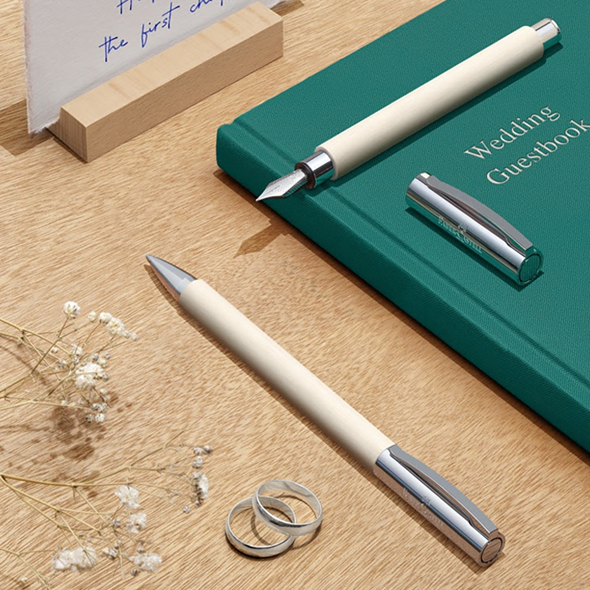 Faber-Castell Ambition Fountain Pen - Cinematic White (Limited Edition)-Pen Boutique Ltd