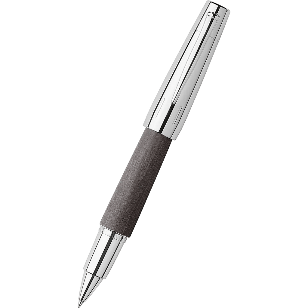 Faber-Castell Design E-Motion Pear Wood Black Rollerball Pen