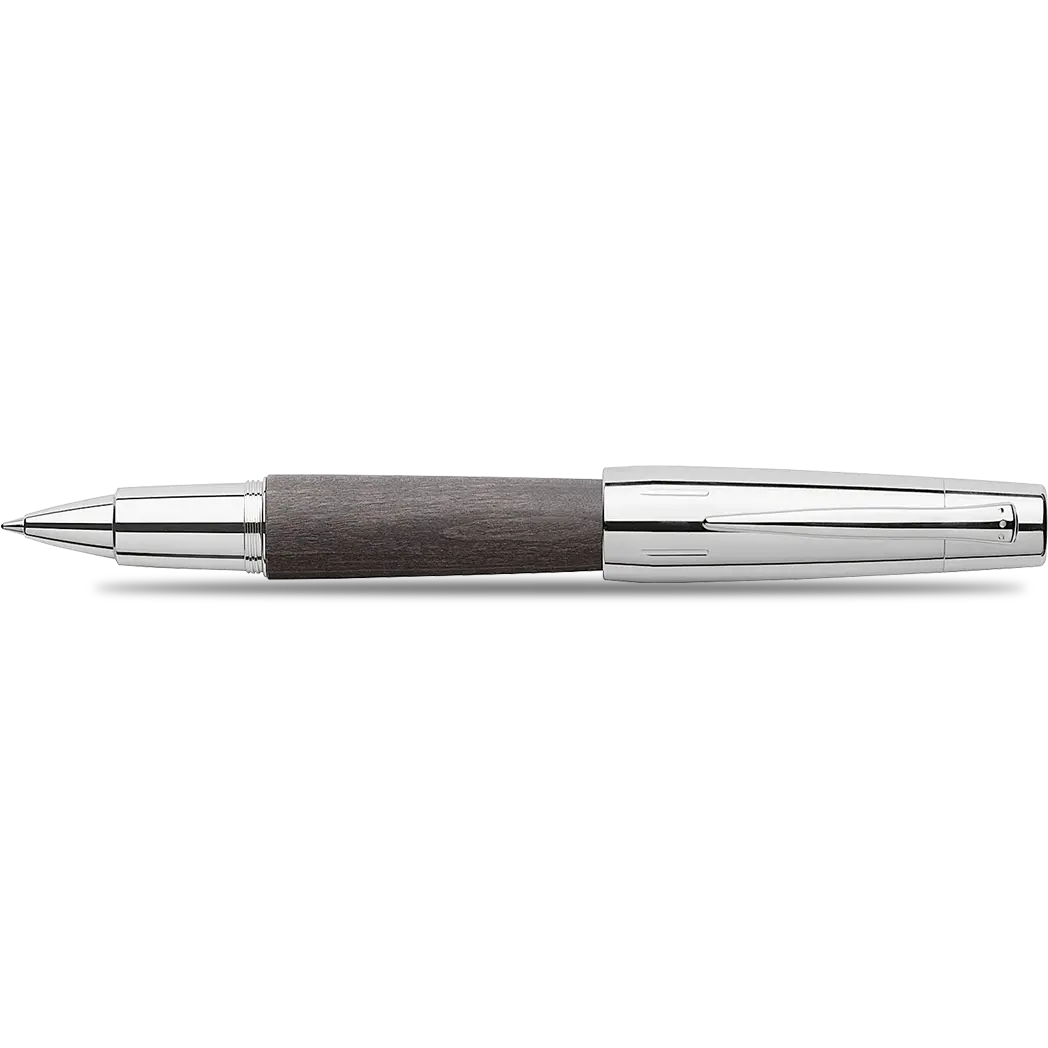 Faber-Castell Design E-Motion Pear Wood Black Rollerball Pen-Pen Boutique Ltd