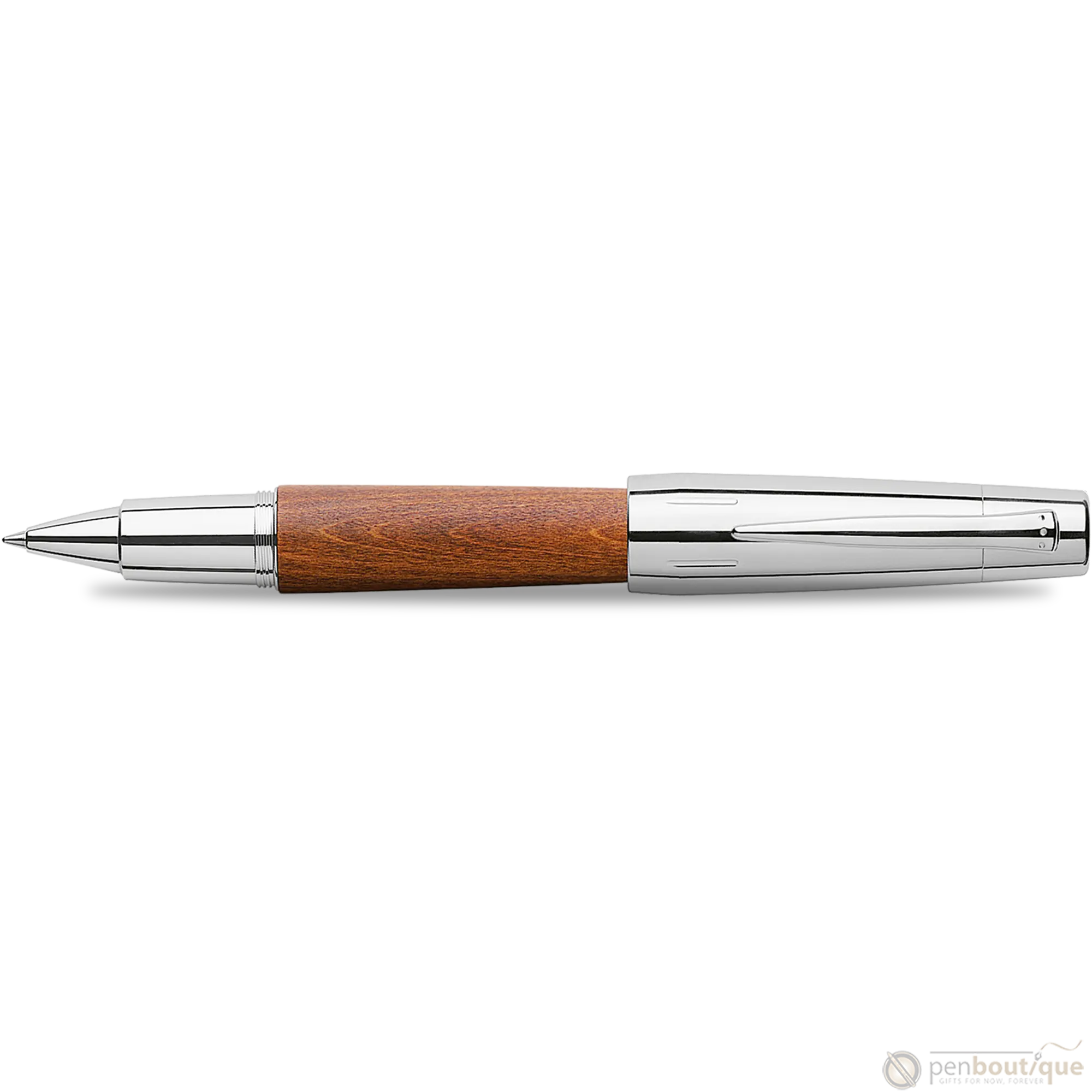 Faber-Castell Design E-Motion Pear Wood Brown Rollerball Pen-Pen Boutique Ltd