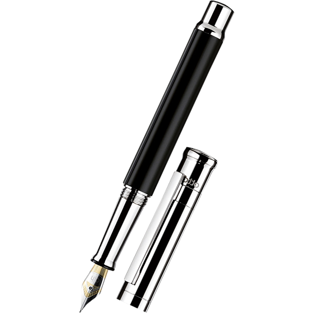 Faber-Castell x Otto Hutt Design 04 Fountain Pen - Black Shiny-Pen Boutique Ltd