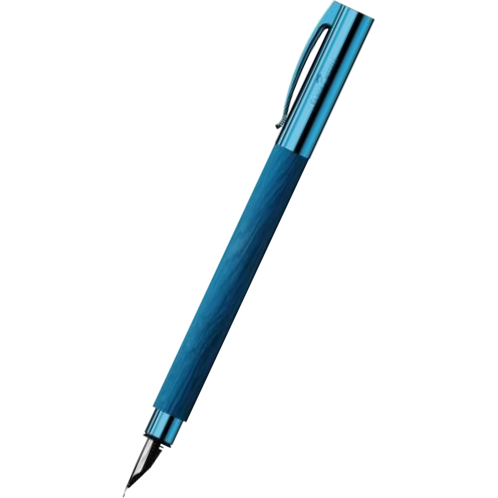 Faber-Castell Ambition Fountain Pen - Blue Wood-Pen Boutique Ltd