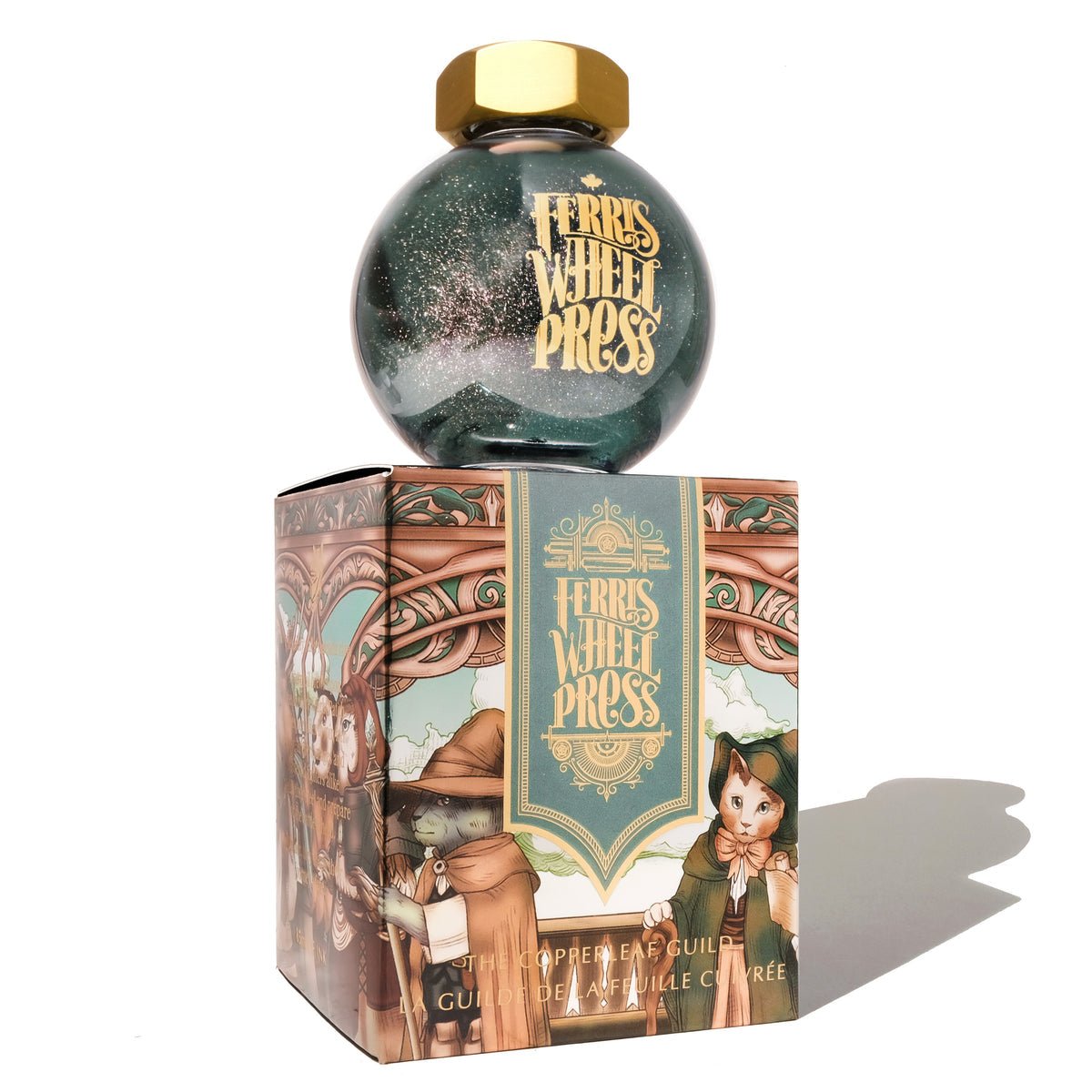 Ferris Wheel Press FerriTales The Book of Knights Ink Bottle - Copperleaf Guild - 85ml - Pen Boutique Ltd