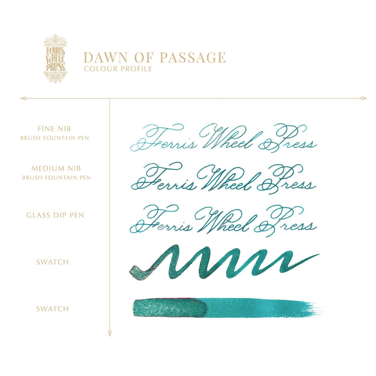 Ferris Wheel Press FerriTales The Book of Knights Ink Bottle - Dawn of Passage - 85ml - Pen Boutique Ltd