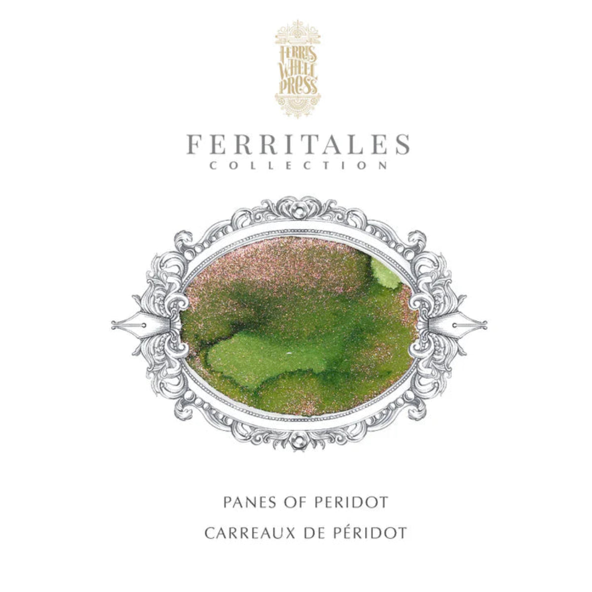 Ferris Wheel Press FerriTales The Book of Knights Ink Bottle - Panes of Peridot - 10ml