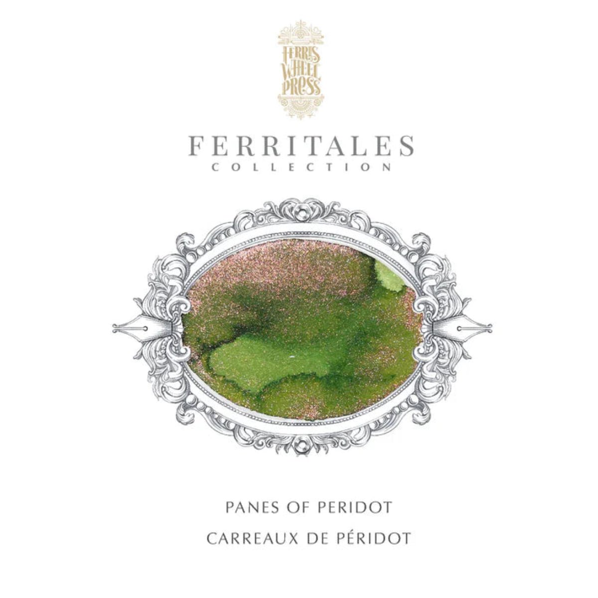 Ferris Wheel Press FerriTales The Book of Knights Ink Bottle - Panes of Peridot - 20ml - Pen Boutique Ltd