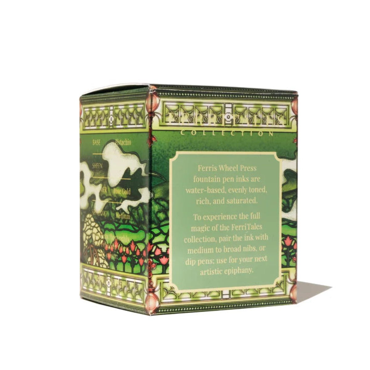 Ferris Wheel Press FerriTales The Book of Knights Ink Bottle - Panes of Peridot - 85ml - Pen Boutique Ltd