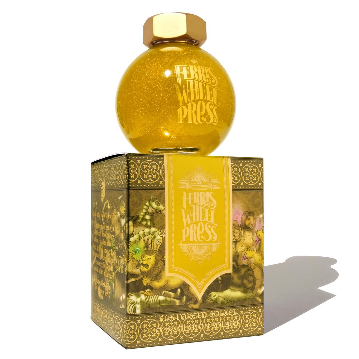 Ferris Wheel Press FerriTales The Book of Knights Ink Bottle - Sunforged Solace - 85ml - Pen Boutique Ltd