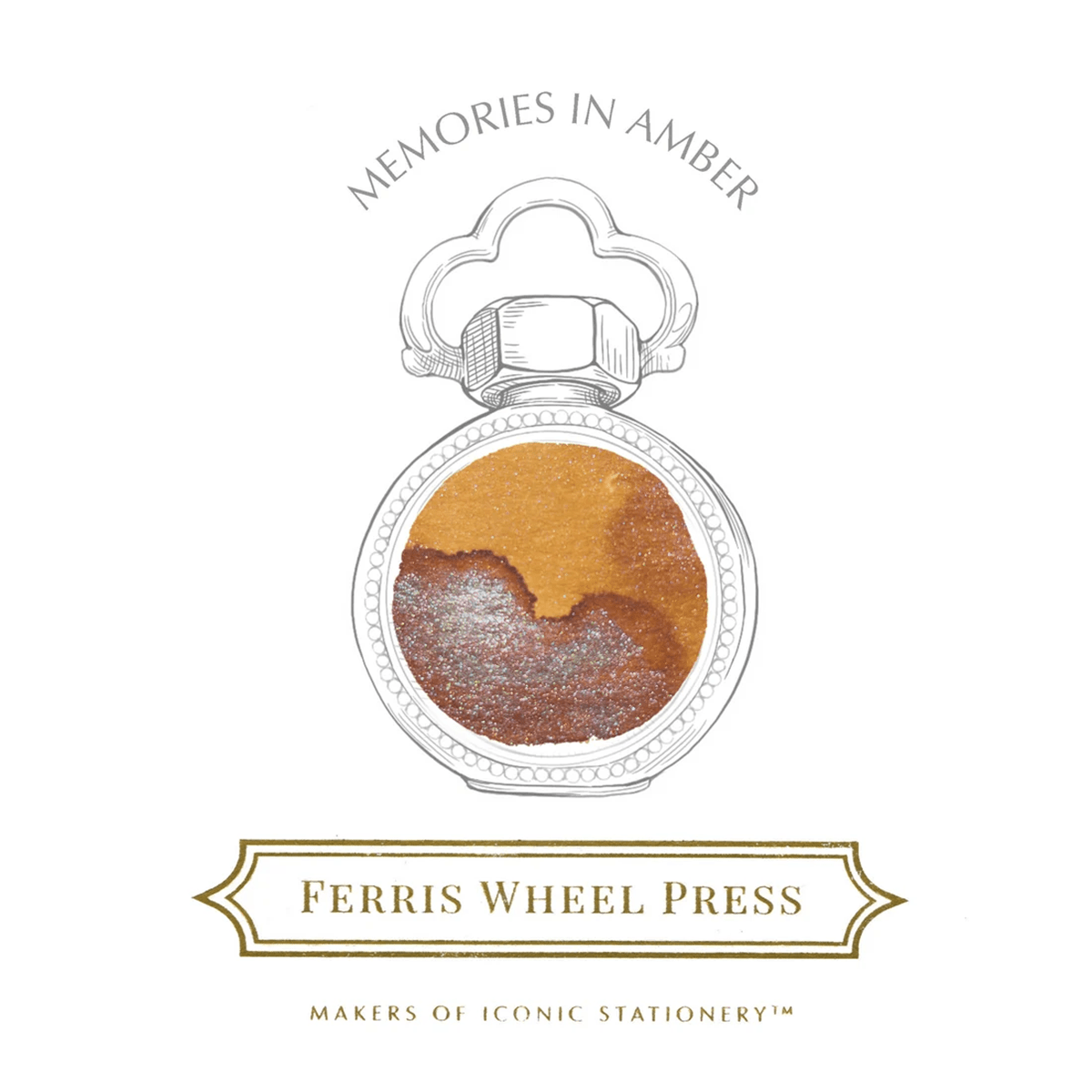 Ferris Wheel Press Ink Bottle - Memories in Amber - 38ml - Pen Boutique Ltd