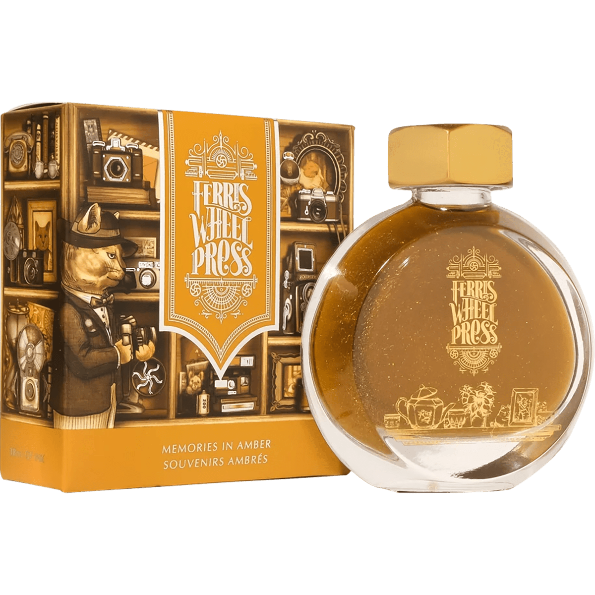 Ferris Wheel Press Ink Bottle - Memories in Amber - 38ml - Pen Boutique Ltd