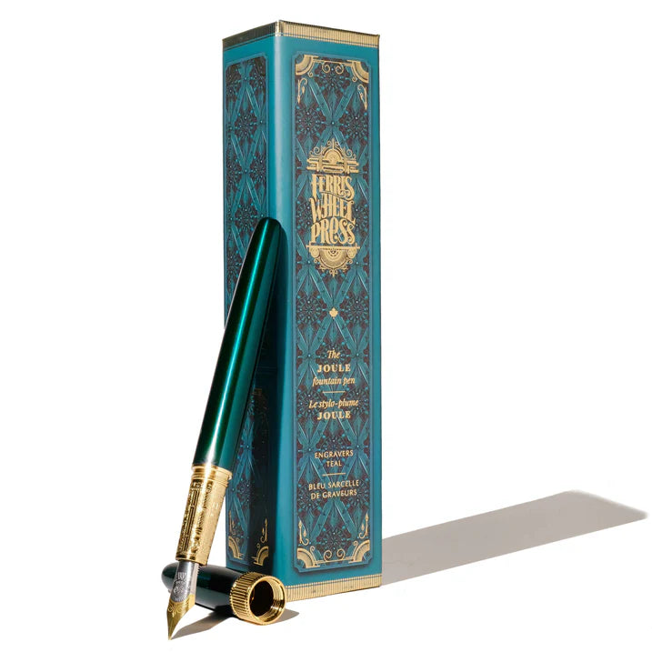Ferris Wheel Press Joule Fountain Pen - Engravers Teal-Pen Boutique Ltd
