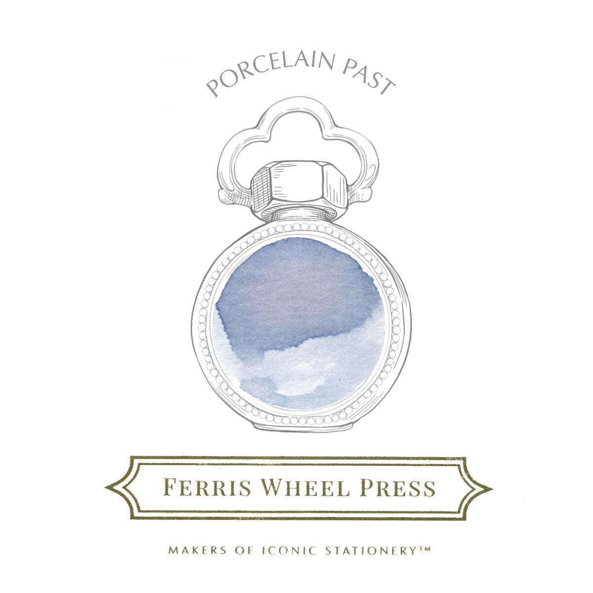 Ferris Wheel Press La Belle Epoque Ink Bottle - Porcelain Past - 38ml-Pen Boutique Ltd