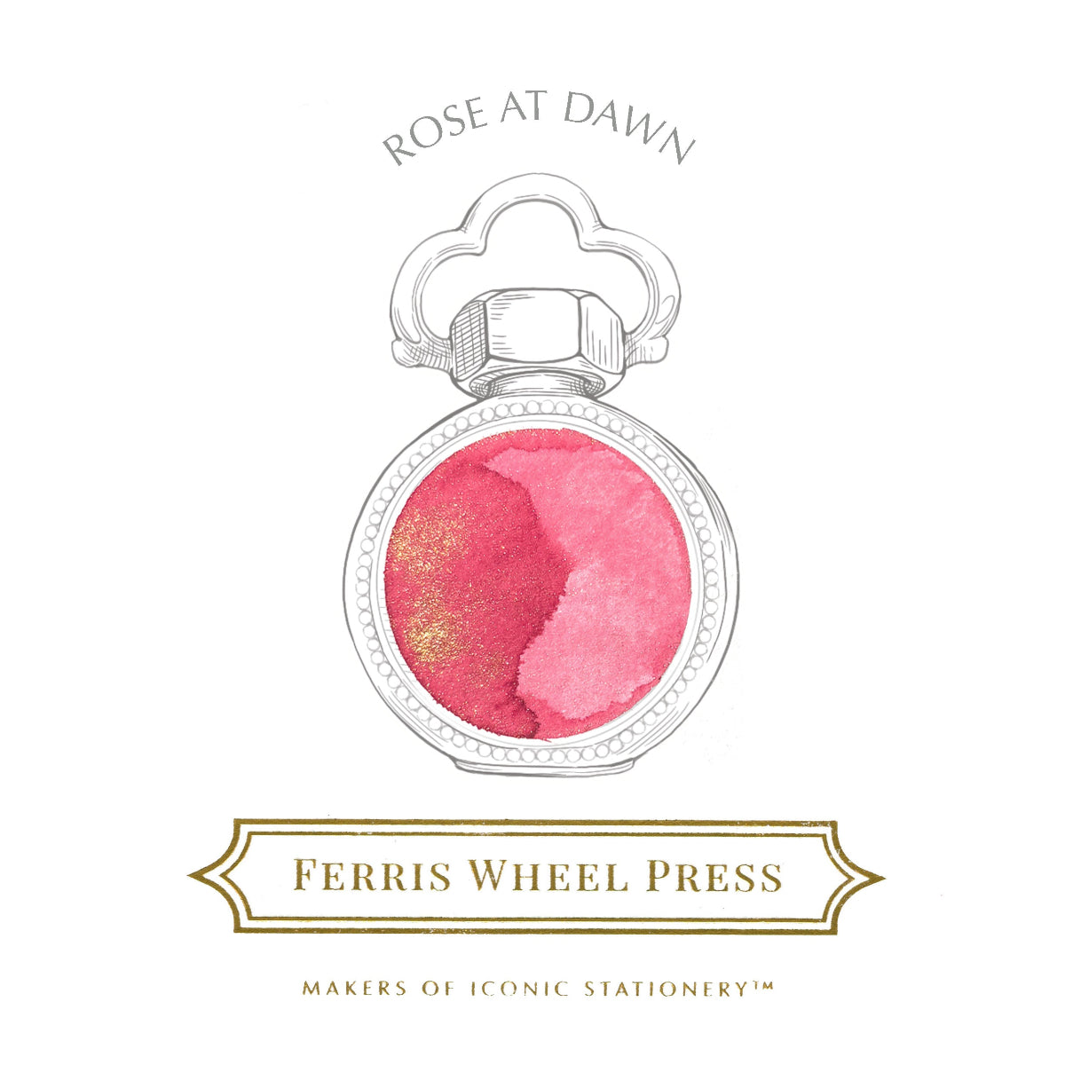 Ferris Wheel Press La Belle Epoque Ink Bottle - Rose at Dawn - 38ml-Pen Boutique Ltd
