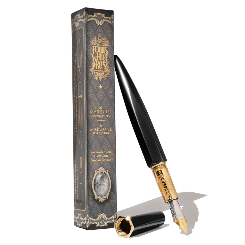 Ferris Wheel Press The Marquise Fountain Pen - Nevermore Noir-Pen Boutique Ltd