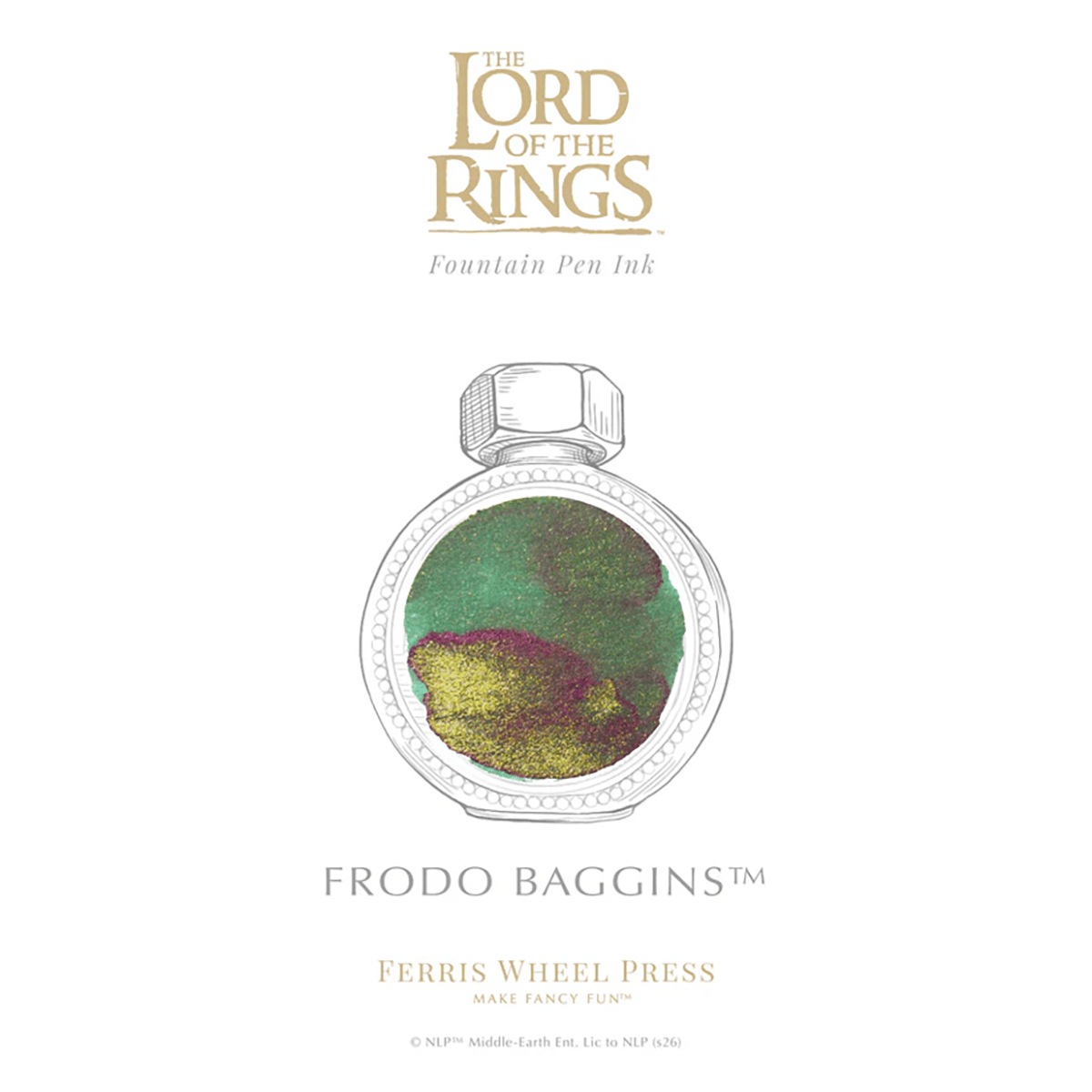Ferris Wheel Press x Lord of the Rings Ink Bottle - Frodo Baggins Signature Ink - 38 ml - Pen Boutique Ltd