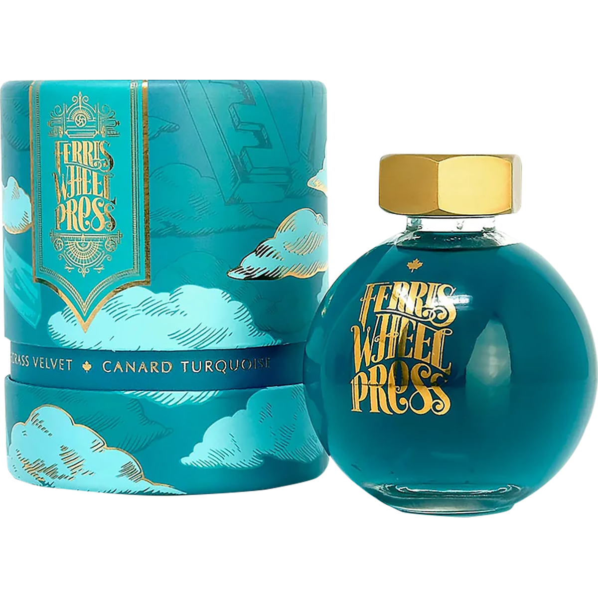 Ferris Wheel Press Ink Bottle - Bluegrass Velvet - 38ml - Pen Boutique Ltd