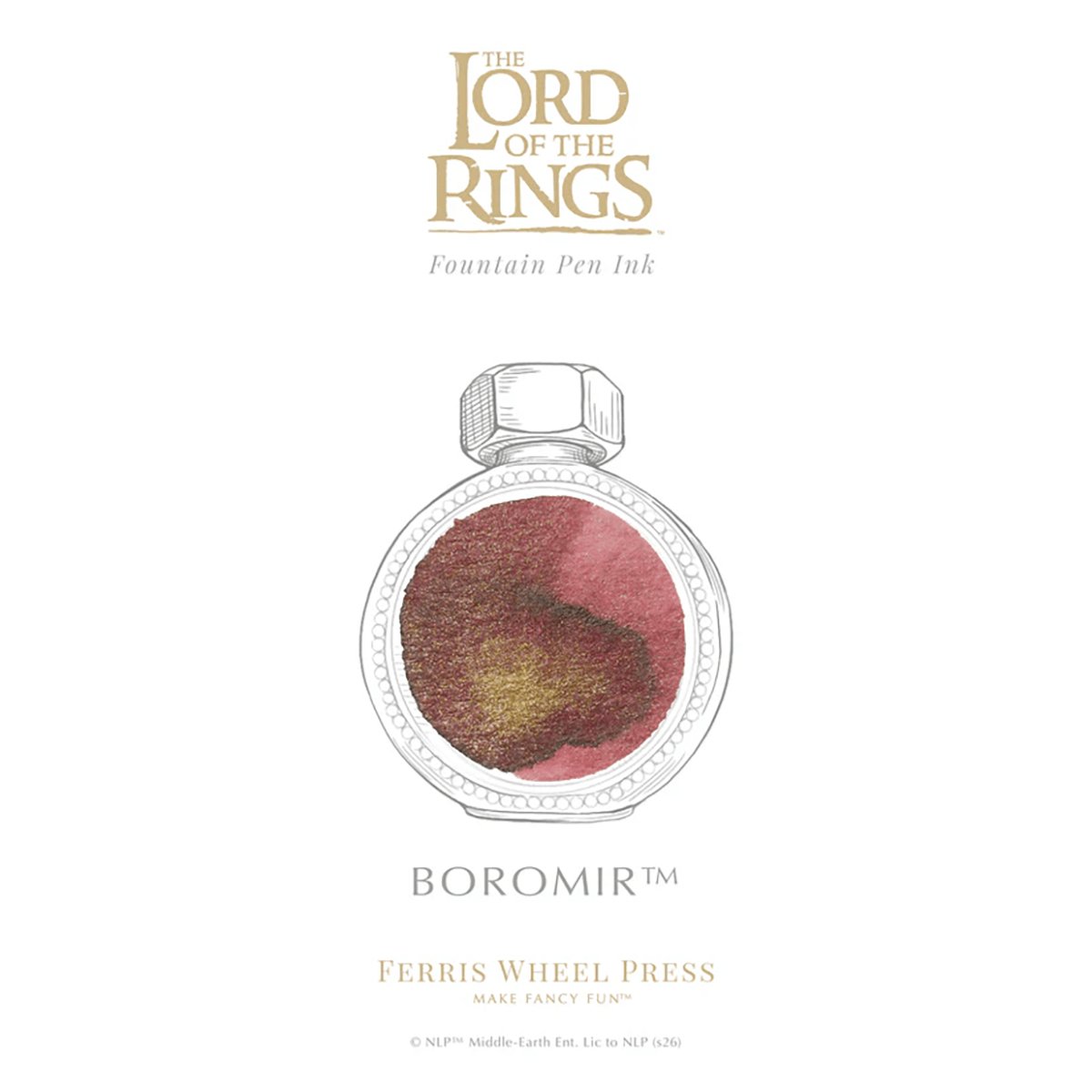 Ferris Wheel Press x Lord of the Rings Ink Bottle - Boromir Signature Ink - 38 ml - Pen Boutique Ltd