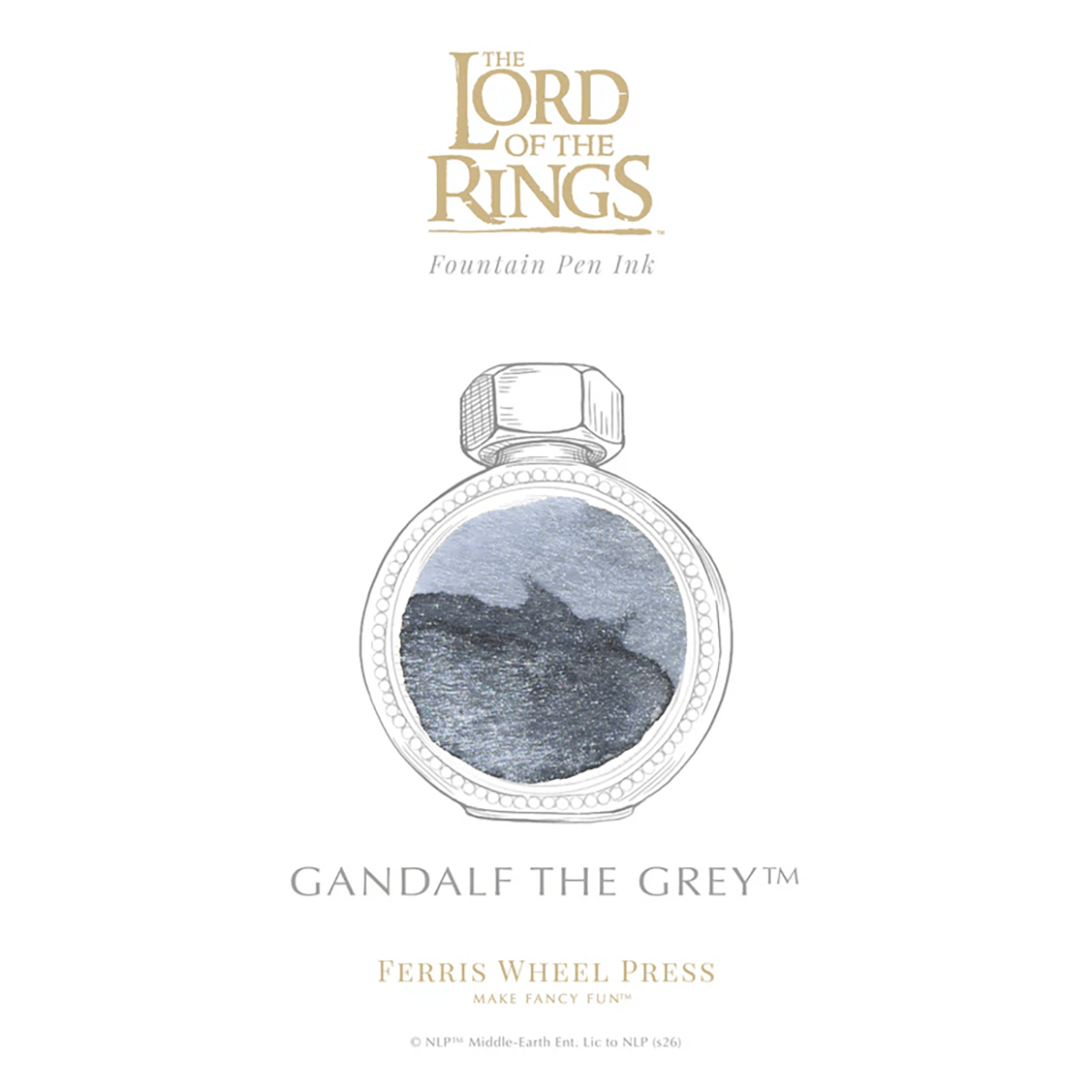 Ferris Wheel Press x Lord of the Rings Ink Bottle - Nazgûl Signature Ink - 38 ml - Pen Boutique Ltd