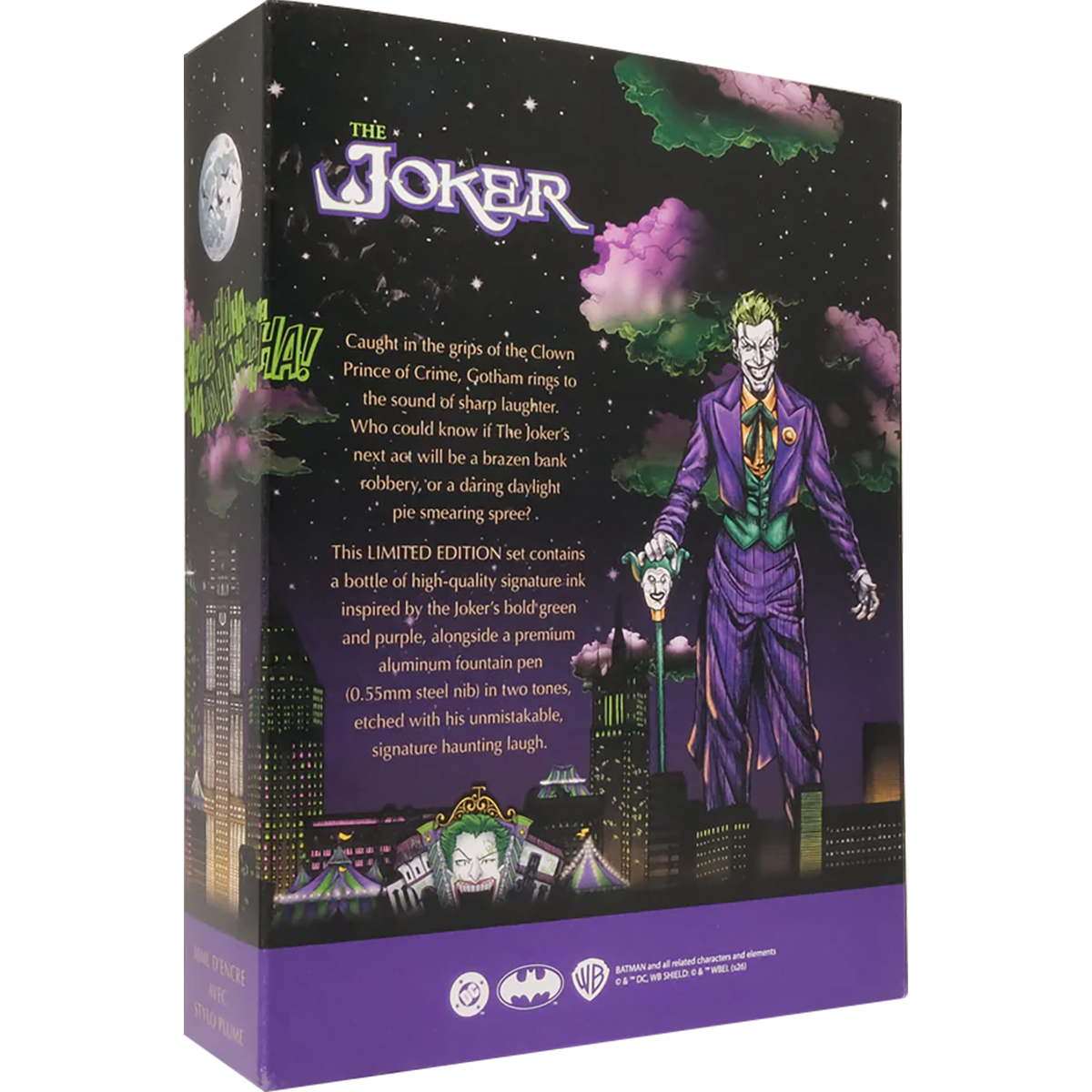 Ferris Wheel Press x The Joker Marquise Pen & 38ml Ink Set - Shadows Over Gotham-Pen Boutique Ltd