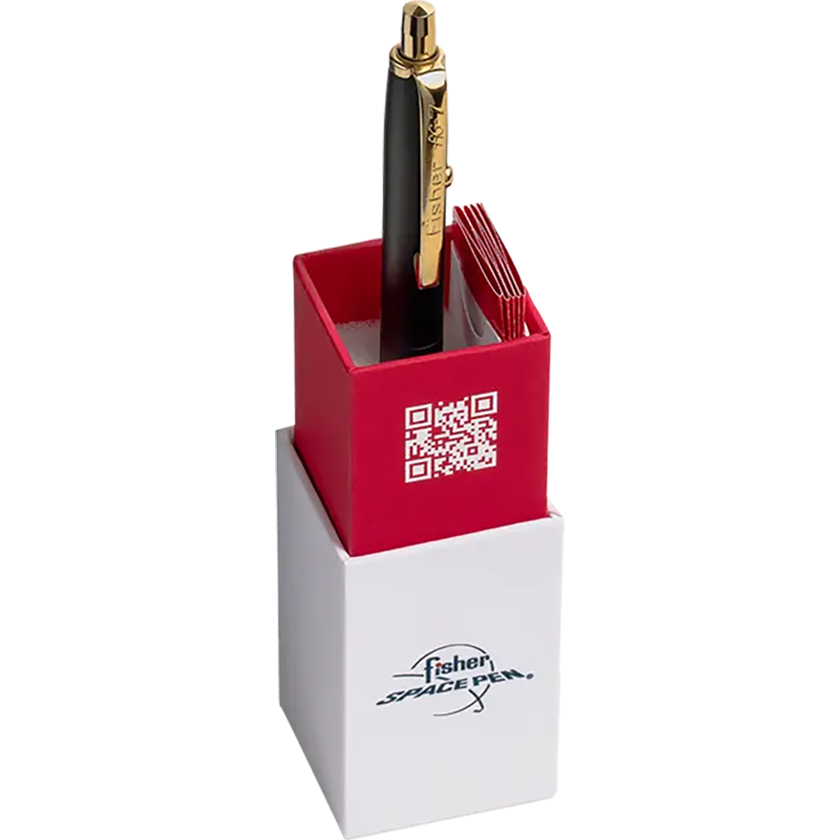 Fisher Space Astronaut Ballpoint Pen - Graphite Black Cerakote - Solar Flare Gold Titanium-Pen Boutique Ltd