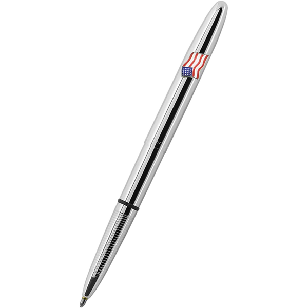 Fisher Space Pen Chrome Bullet with American Flag Ballpoint Pen-Pen Boutique Ltd