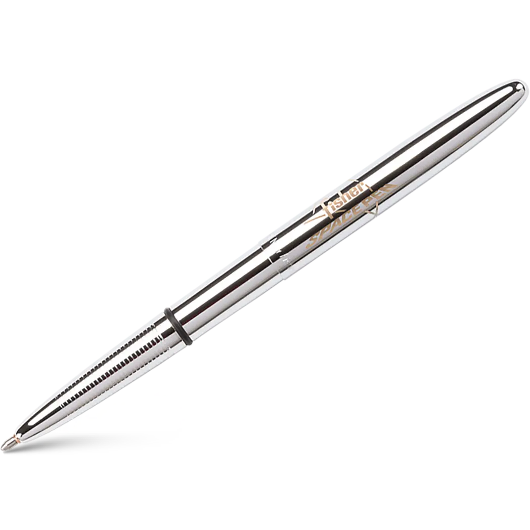 Fisher Space Pen Chrome Bullet with Logo Ballpoint Pen-Pen Boutique Ltd