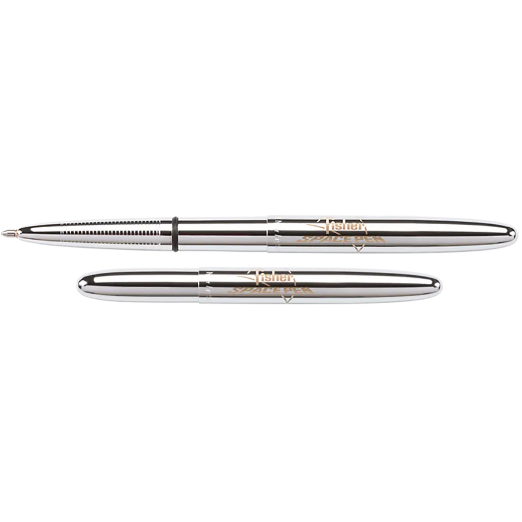 Fisher Space Pen Chrome Bullet with Logo Ballpoint Pen-Pen Boutique Ltd