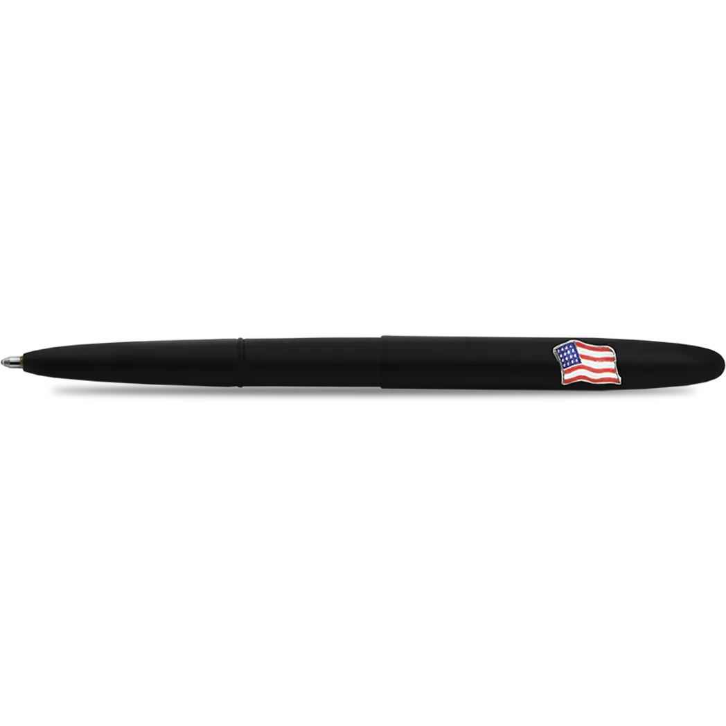Fisher Space Pen Matte Black Bullet with American Flag Ballpoint Pen-Pen Boutique Ltd