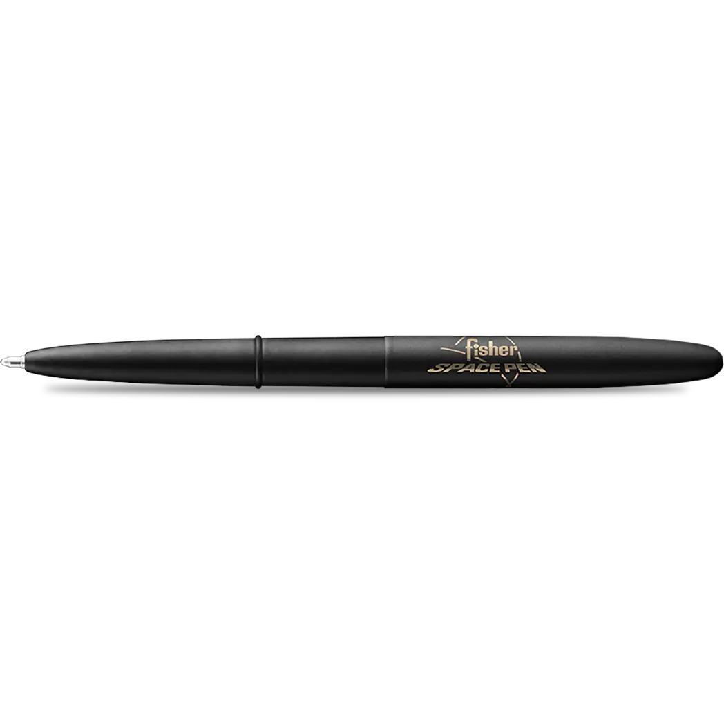 Fisher Space Pen Matte Black Bullet with Logo Ballpoint Pen-Pen Boutique Ltd