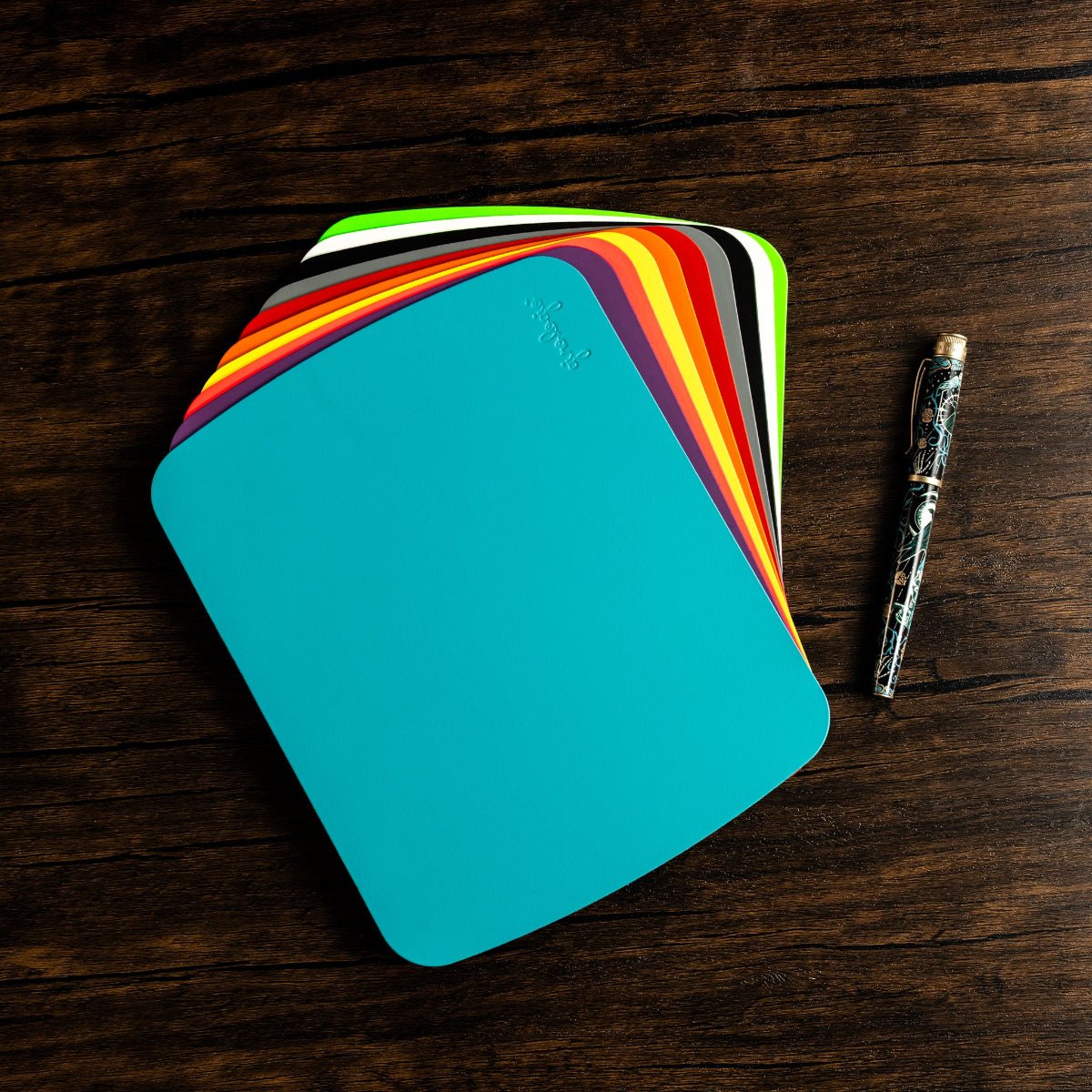 Girologio Repurposed Italian Leather Writing Mat/Mouse Pad - Pen Boutique Ltd