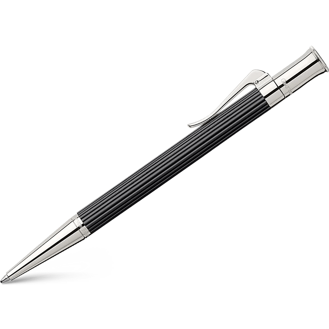 Graf Von Faber-Castell Classic Ebony Ballpoint with Platinum Trim - Pen Boutique Ltd