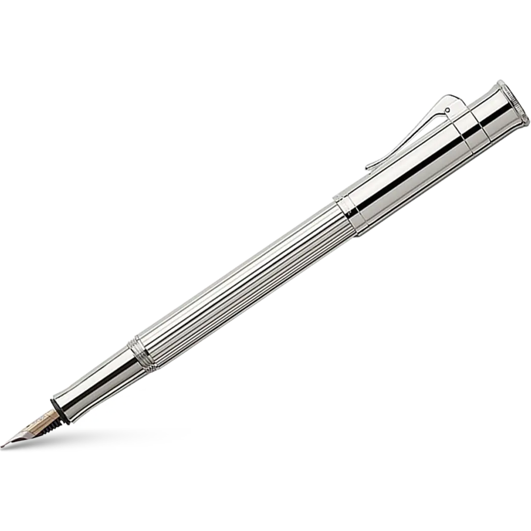 Graf Von Faber-Castell Classic Platinum Plated Fountain Pen-Pen Boutique Ltd