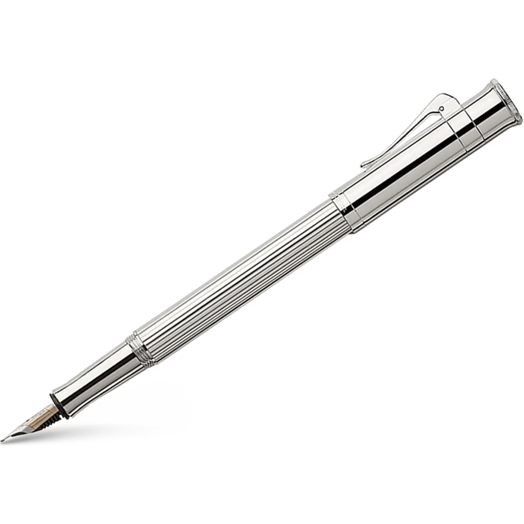 Graf Von Faber-Castell Classic Platinum Plated Fountain Pen - Pen Boutique Ltd