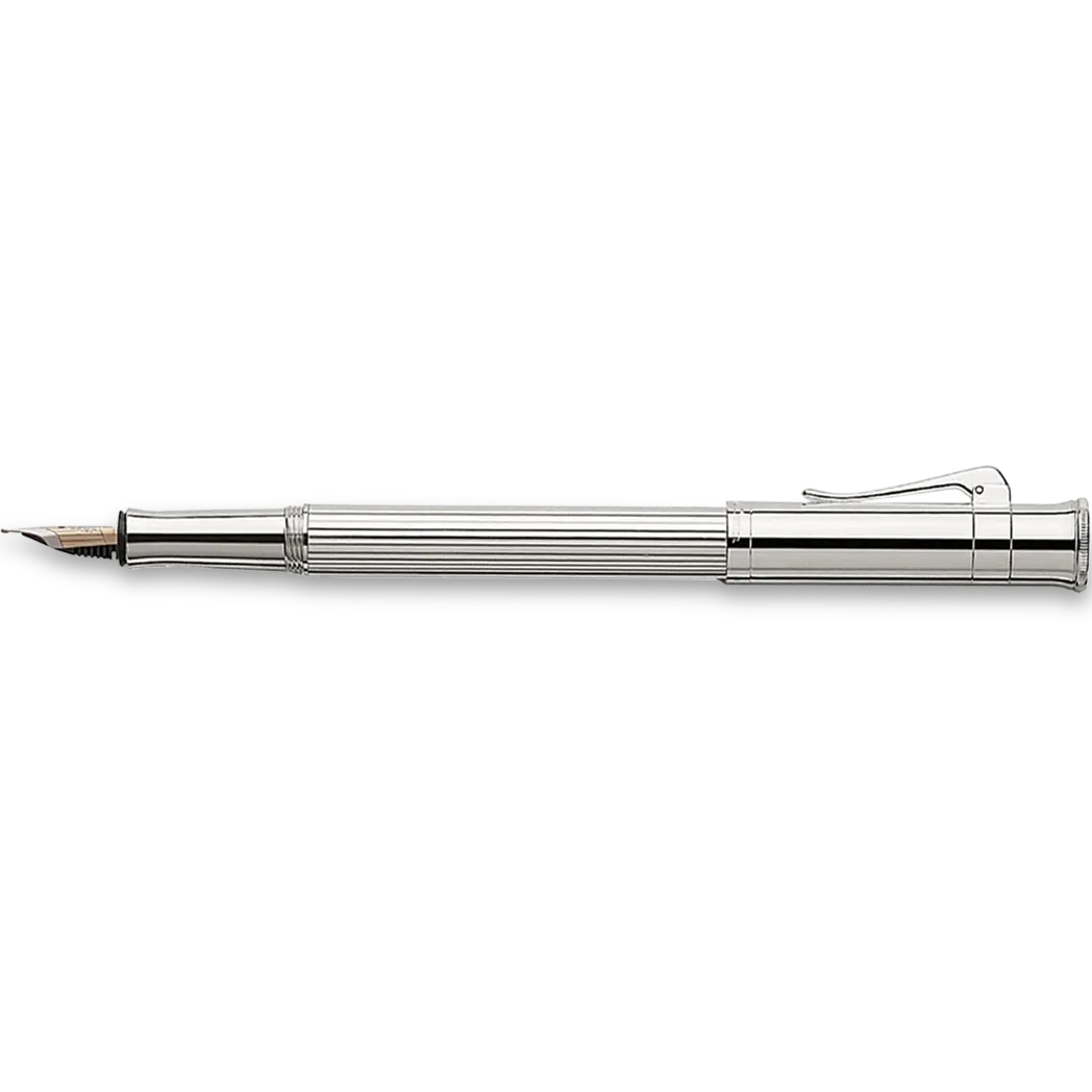 Graf Von Faber-Castell Classic Platinum Plated Fountain Pen-Pen Boutique Ltd