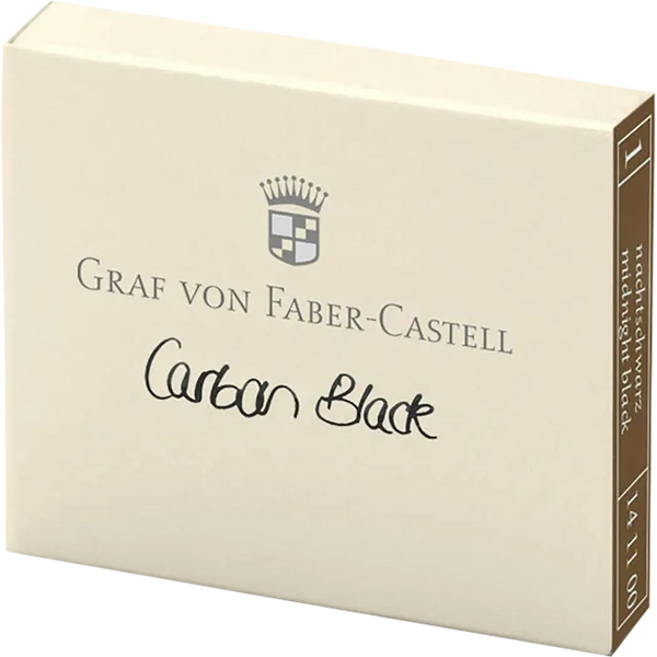 Graf Von Faber-Castell Design 6 Carbon Black Ink Cartridges-Pen Boutique Ltd