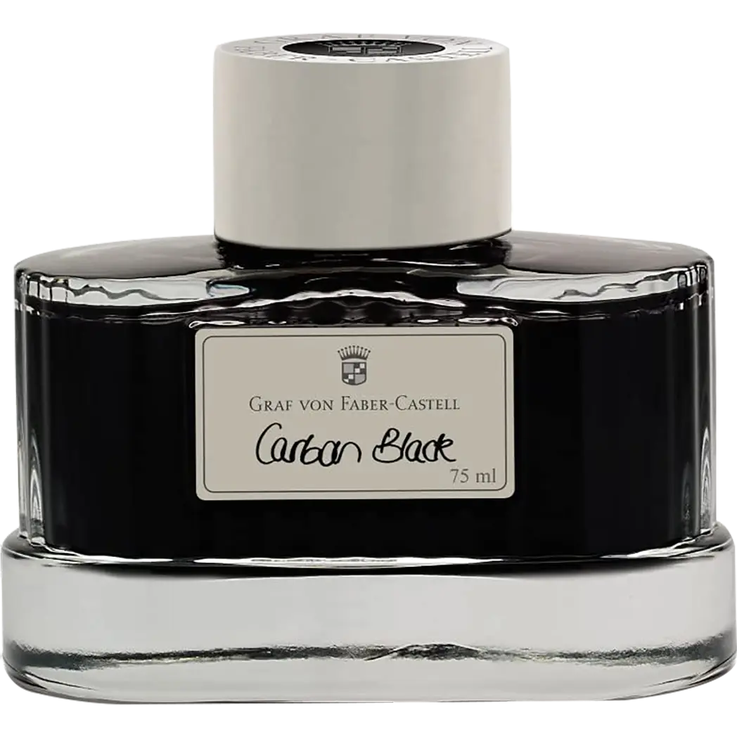 Graf Von Faber-Castell Design Carbon Black 75ml Ink Bottle-Pen Boutique Ltd