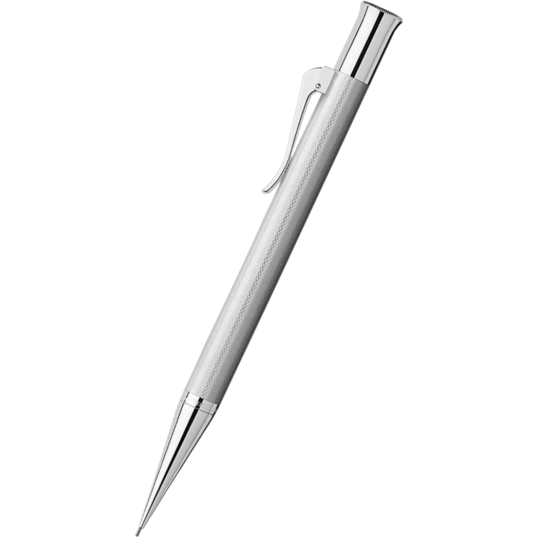 Graf Von Faber-Castell Guilloche Barley Rhodium Mechanical Pencil-Pen Boutique Ltd