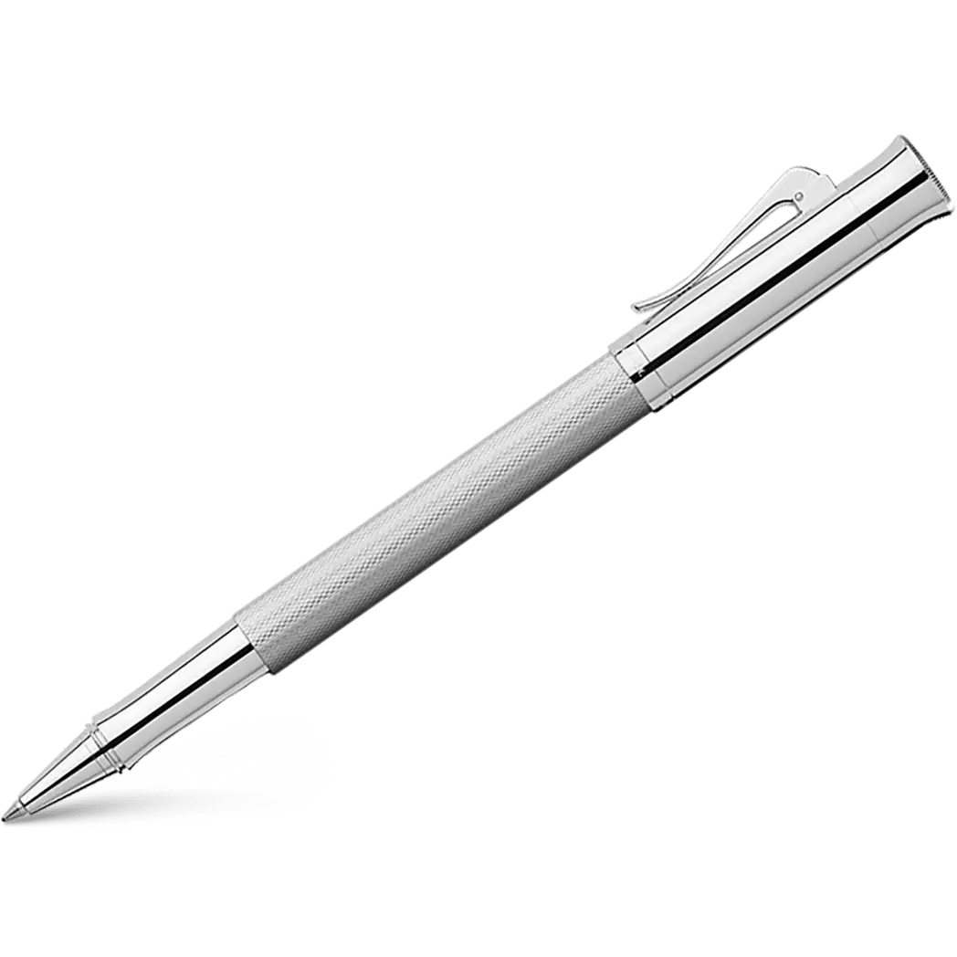 Graf Von Faber-Castell Guilloche Barley Rhodium Rollerball Pen - Pen Boutique Ltd