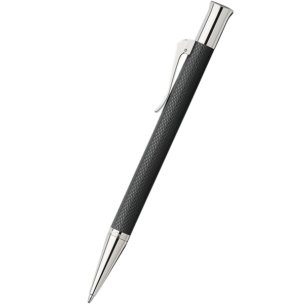 Graf Von Faber-Castell Guilloche Black Ballpoint Pen-Pen Boutique Ltd