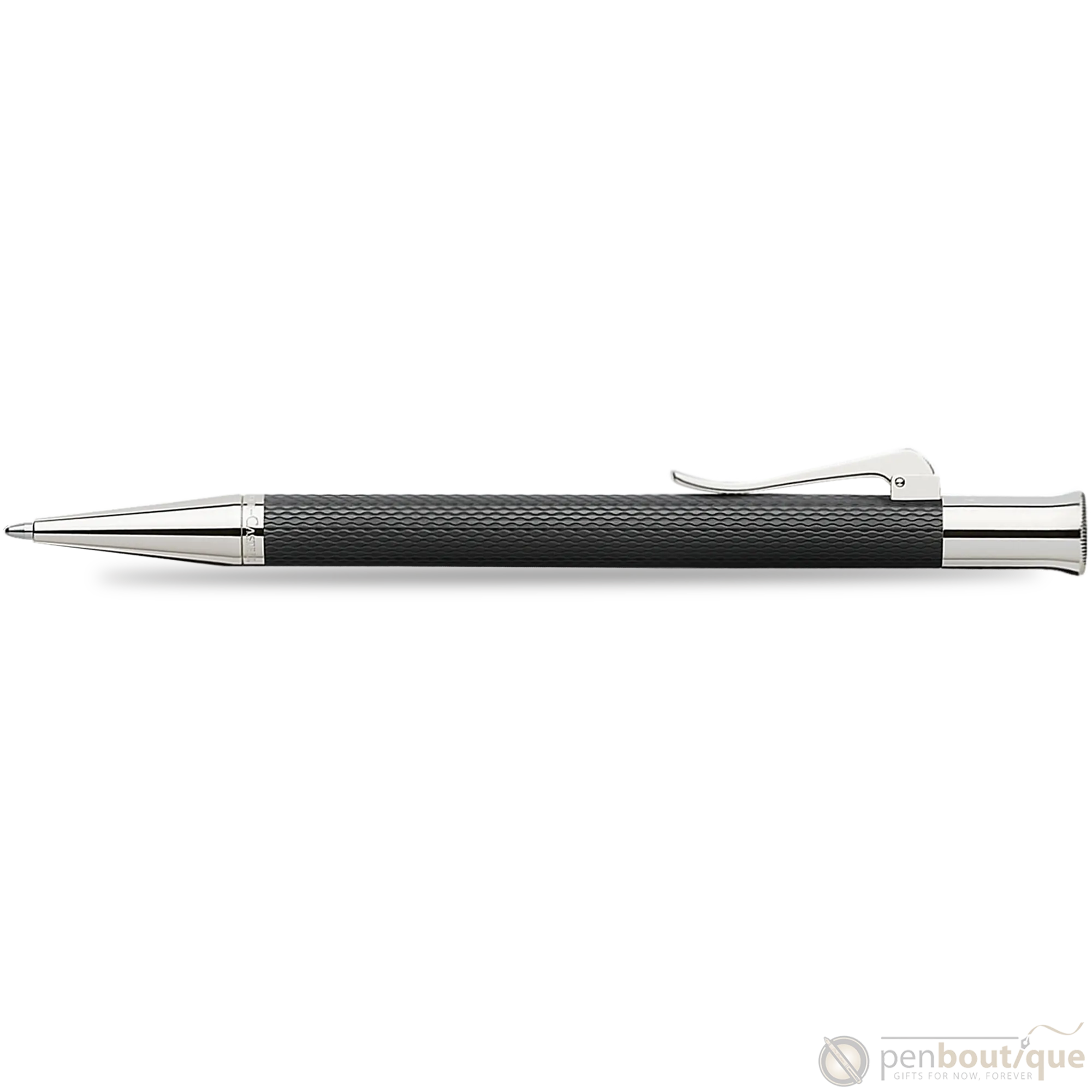 Graf Von Faber-Castell Guilloche Black Ballpoint Pen-Pen Boutique Ltd