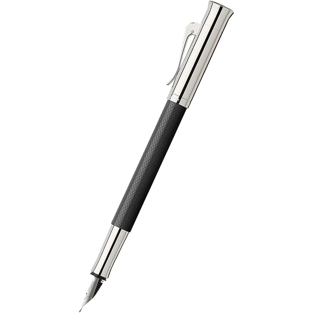 Graf Von Faber-Castell Guilloche Black Fountain Pen-Pen Boutique Ltd