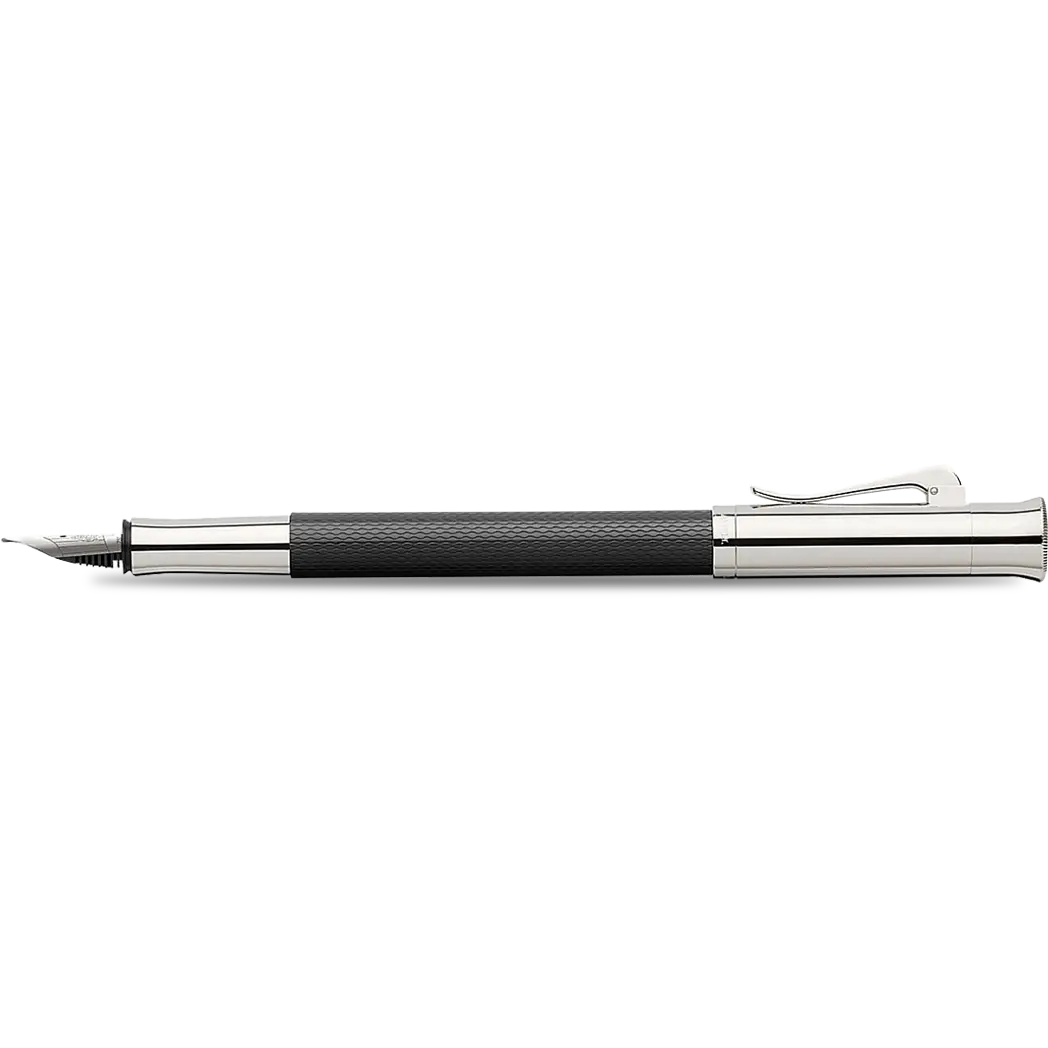 Graf Von Faber-Castell Guilloche Black Fountain Pen-Pen Boutique Ltd