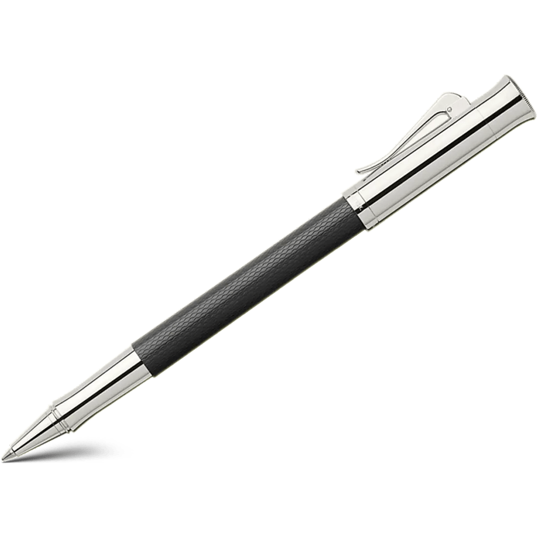 Graf Von Faber-Castell Guilloche Black Rollerball Pen - Pen Boutique Ltd