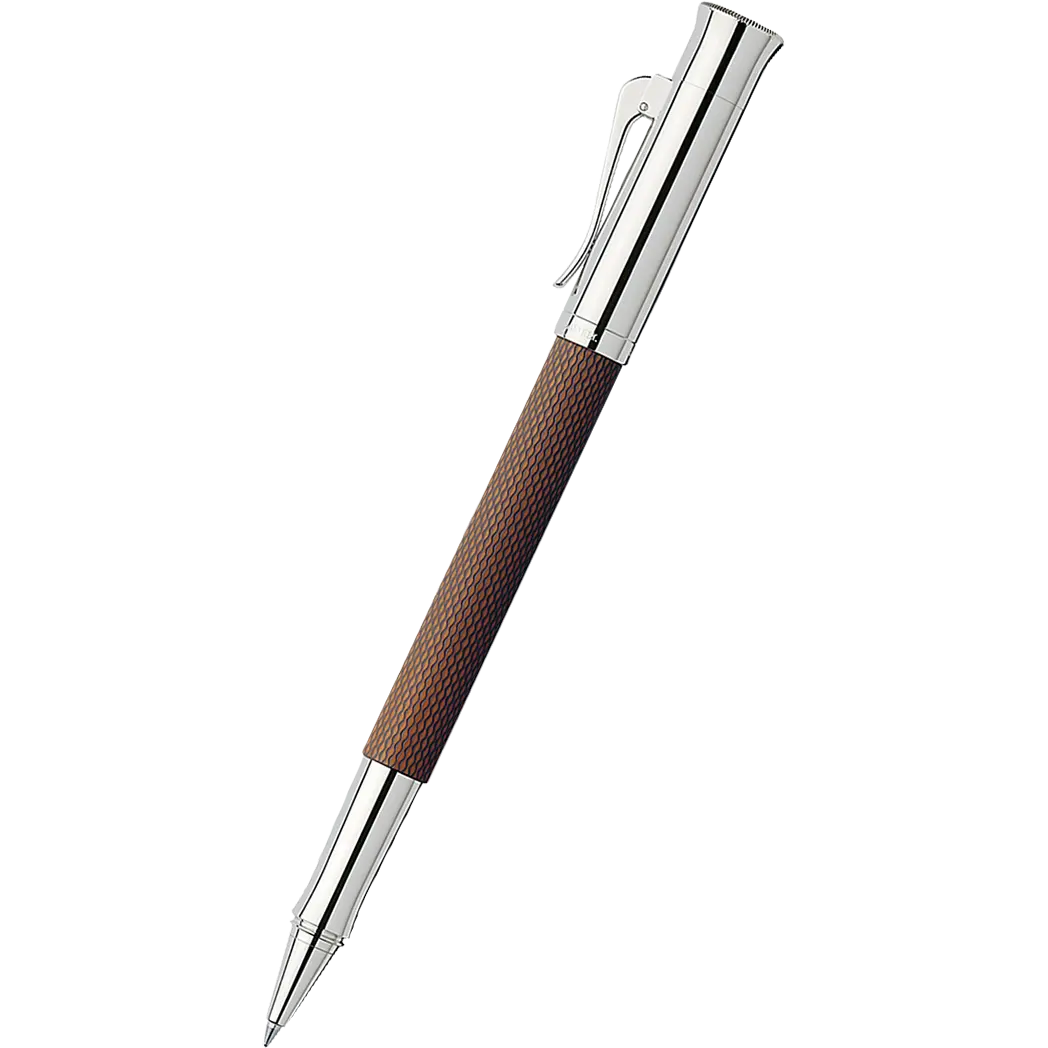 Graf Von Faber-Castell Guilloche Cognac Rollerball Pen-Pen Boutique Ltd