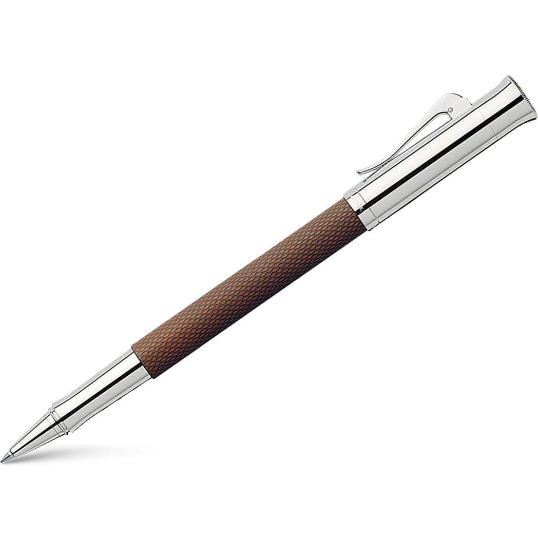 Graf Von Faber-Castell Guilloche Cognac Rollerball Pen-Pen Boutique Ltd