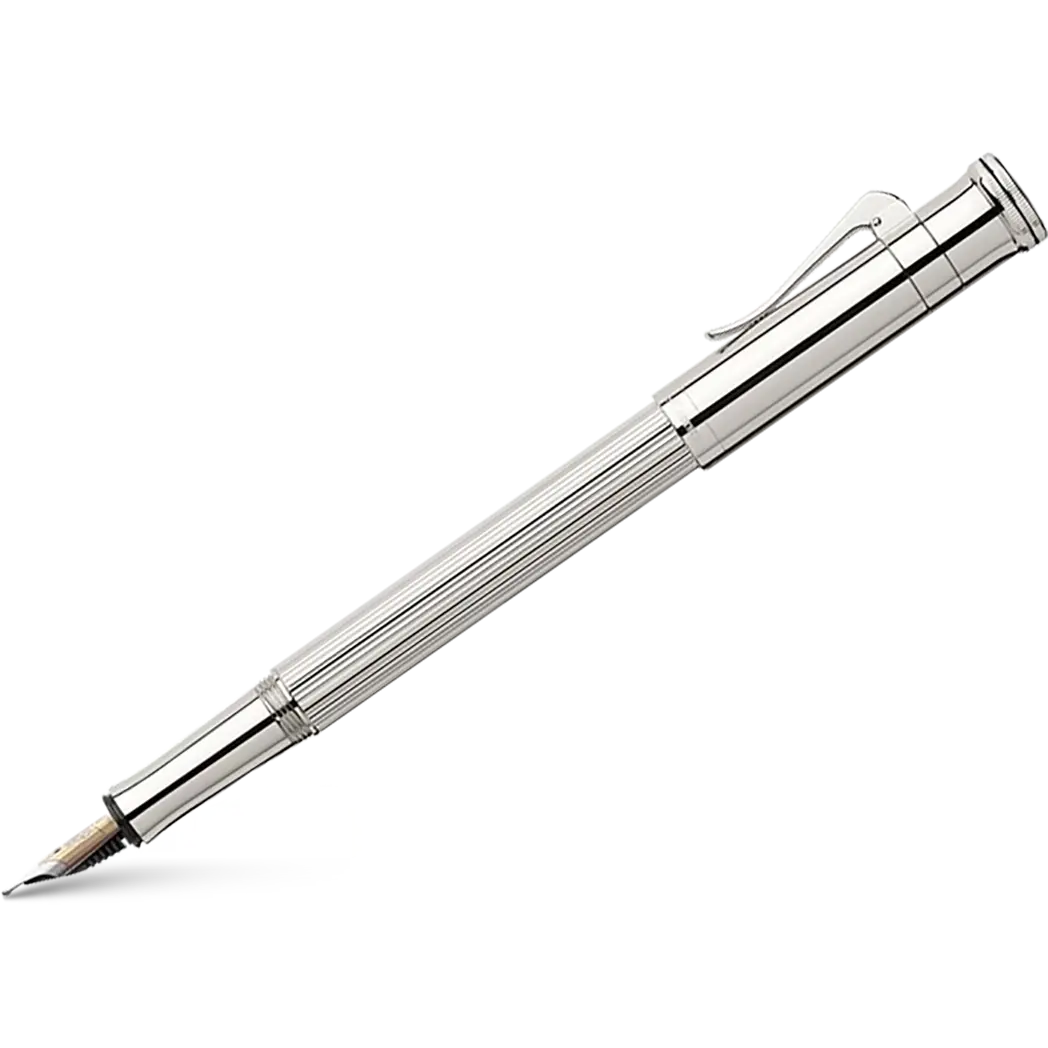 Graf Von Faber-Castell Sterling Silver Classic Fountain Pen-Pen Boutique Ltd