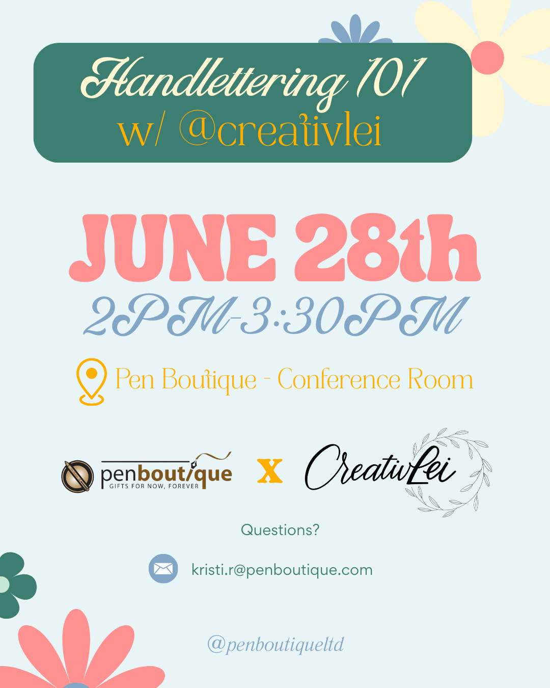 Handlettering 101-Pen Boutique Ltd