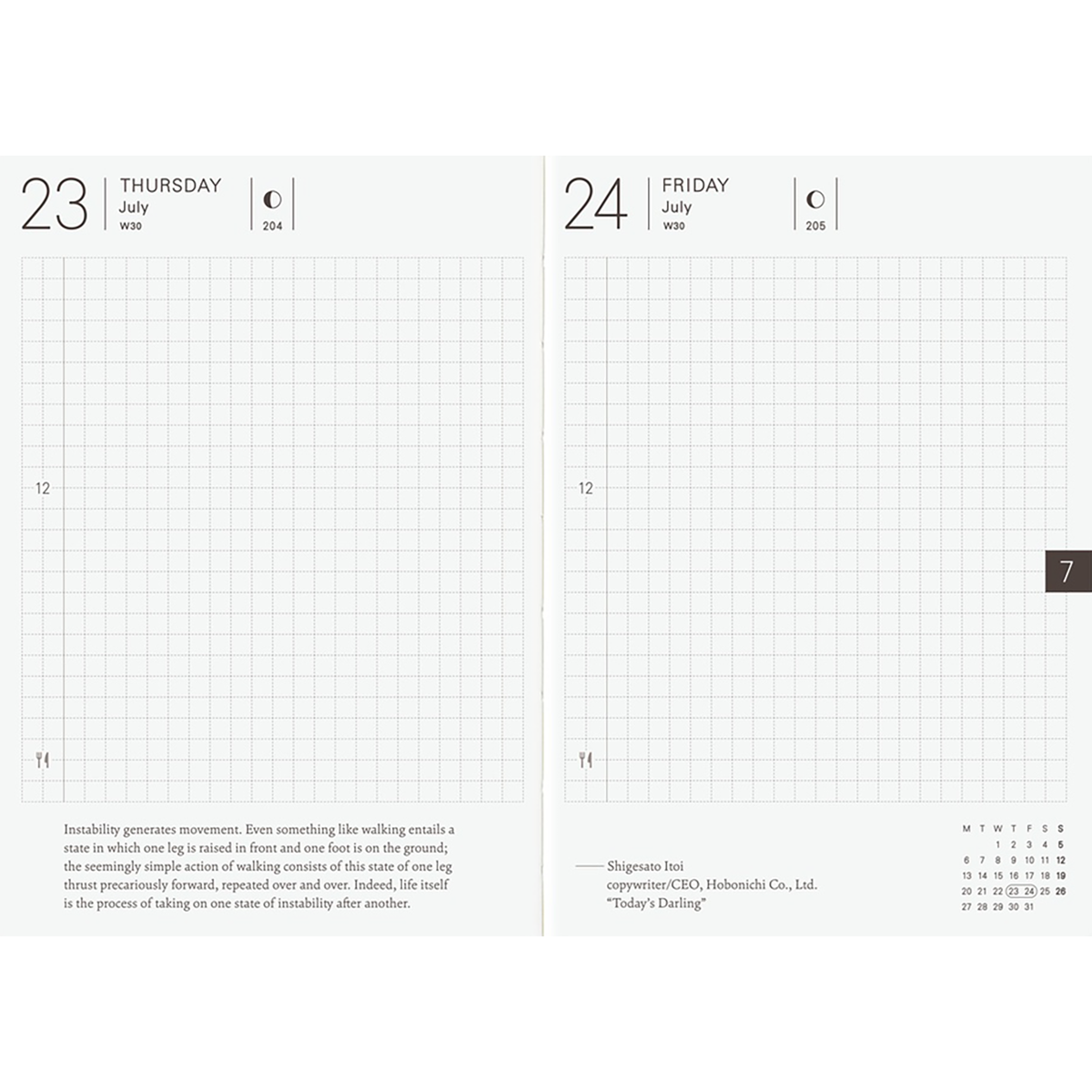 Hobonichi 2026 English Planner Book - A6 (January Start)-Pen Boutique Ltd