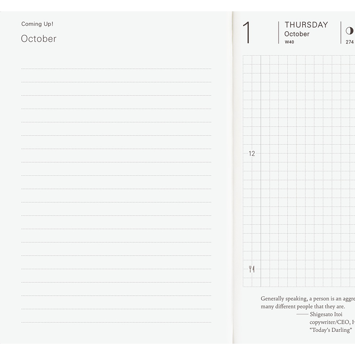 Hobonichi 2026 English Planner Book - A6 (January Start)-Pen Boutique Ltd